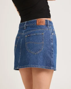 Relaxed Denim Mini Skirt