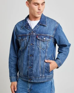 Relaxed Fit Trucker Denim Jacket Waterfalls