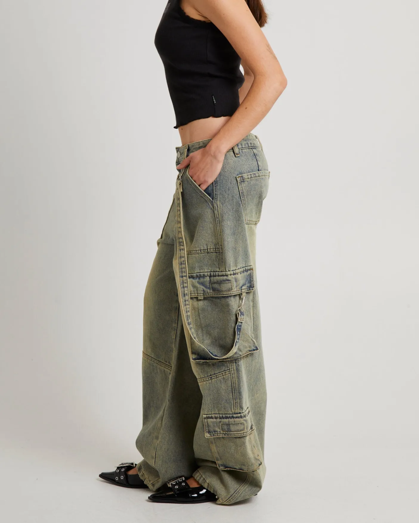 Remedy Denim Cargo Pants