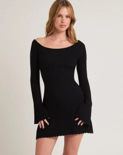 Remi Ribbed One Shoulder Mini Dress