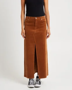 Repair Maxi Skirt Caramel Cord
