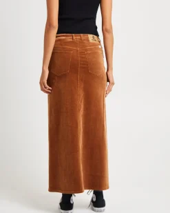 Repair Maxi Skirt Caramel Cord