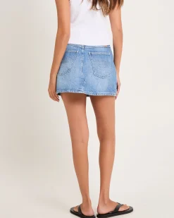 Repair Mini Denim Skirt