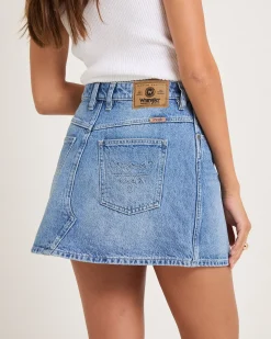 Repair Mini Denim Skirt