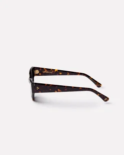 Reprise Sunglasses in Tortoise Polished/Green