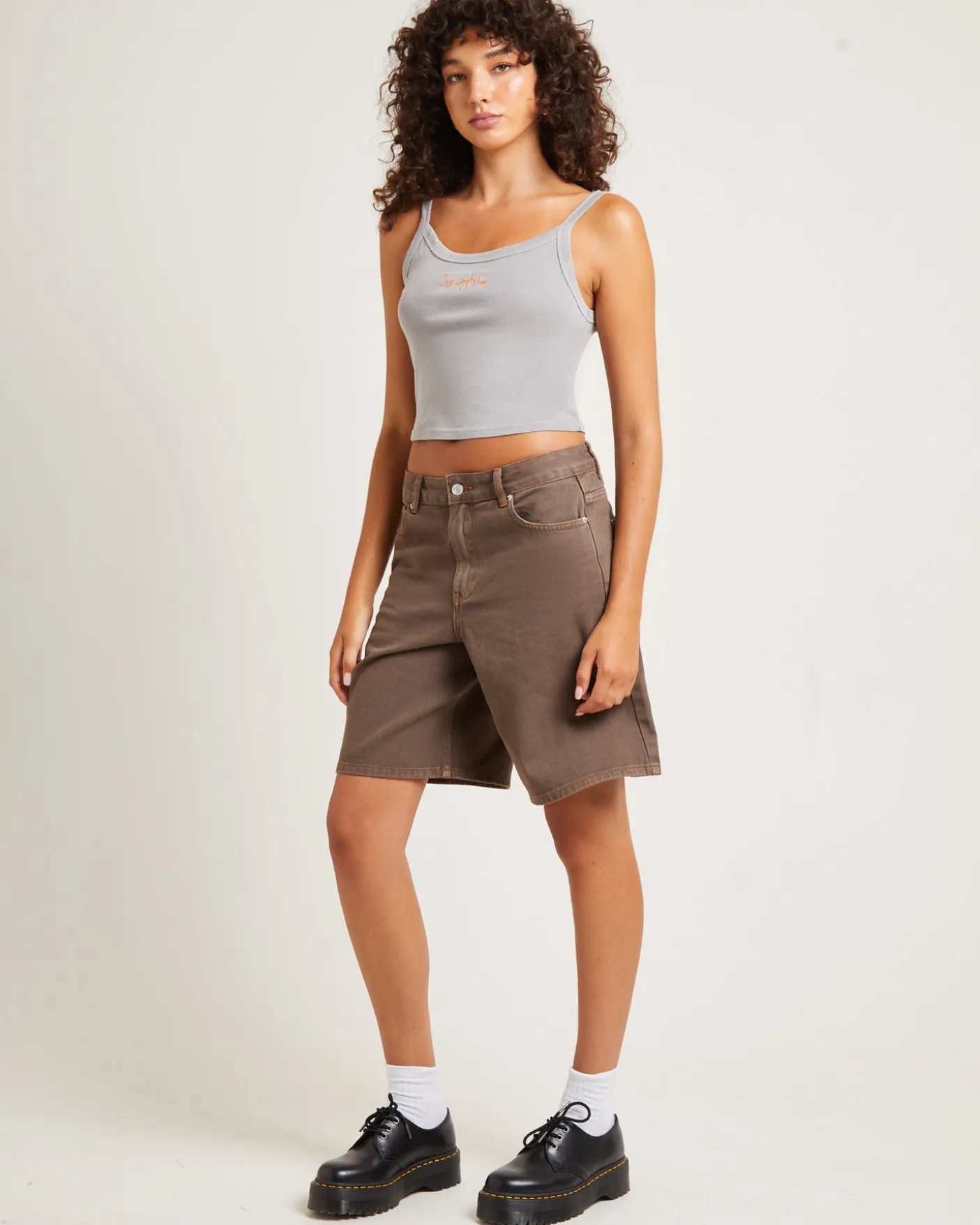 Revolve Tank Top Peat Grey
