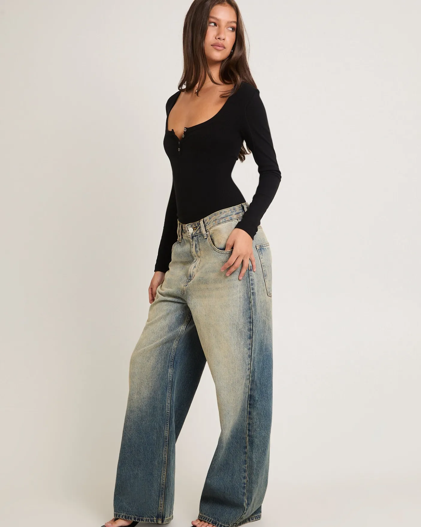 Rez Maxi Baggy Denim Jeans