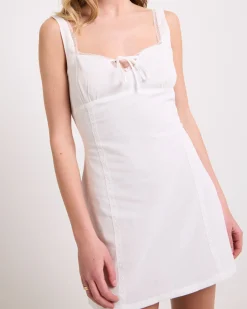 Rhea Lace Trim Mini Dress