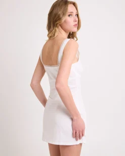 Rhea Lace Trim Mini Dress