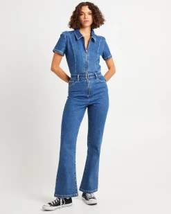 Rhianna Denim Boilersuit