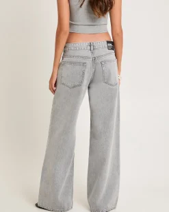 Rhue Wide Leg Jeans Ash Gray
