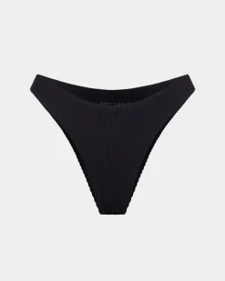Rib Cheeky Cut Bikini Bottoms