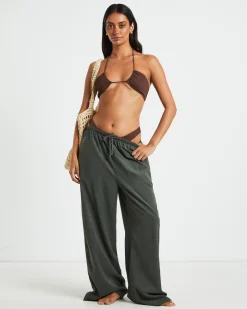 Rib Cross Front Bikini Top