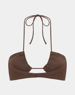 Rib Cross Front Bikini Top