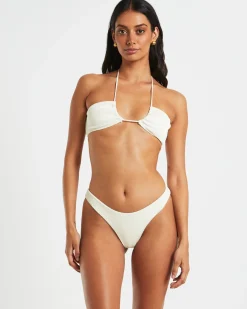 Rib Cross Front Bikini Top