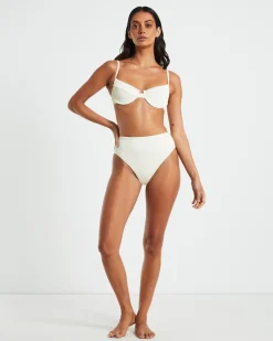 Rib Cut Out Underwire Bikini Top Bikini Top