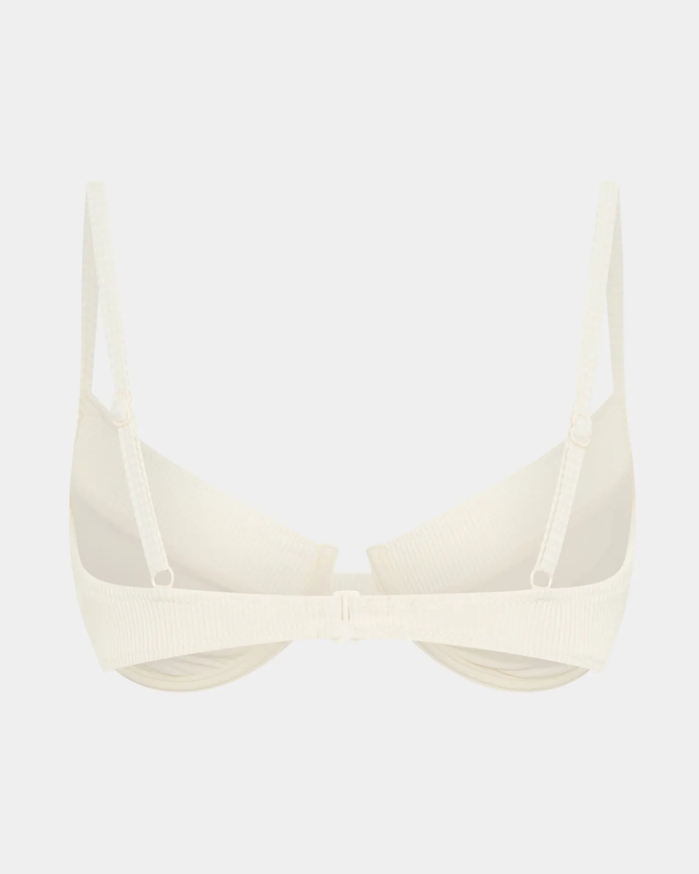 Rib Cut Out Underwire Bikini Top Bikini Top