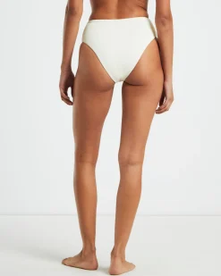 Rib High Waisted Bottoms in Almond