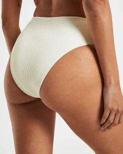 Rib High Waisted Bottoms in Almond