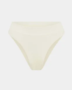Rib 80'S High Cut Bikini Bottoms