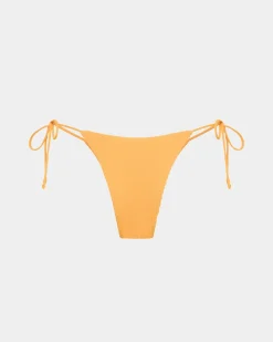 Rib Skinny Strap Tie Side Bottoms