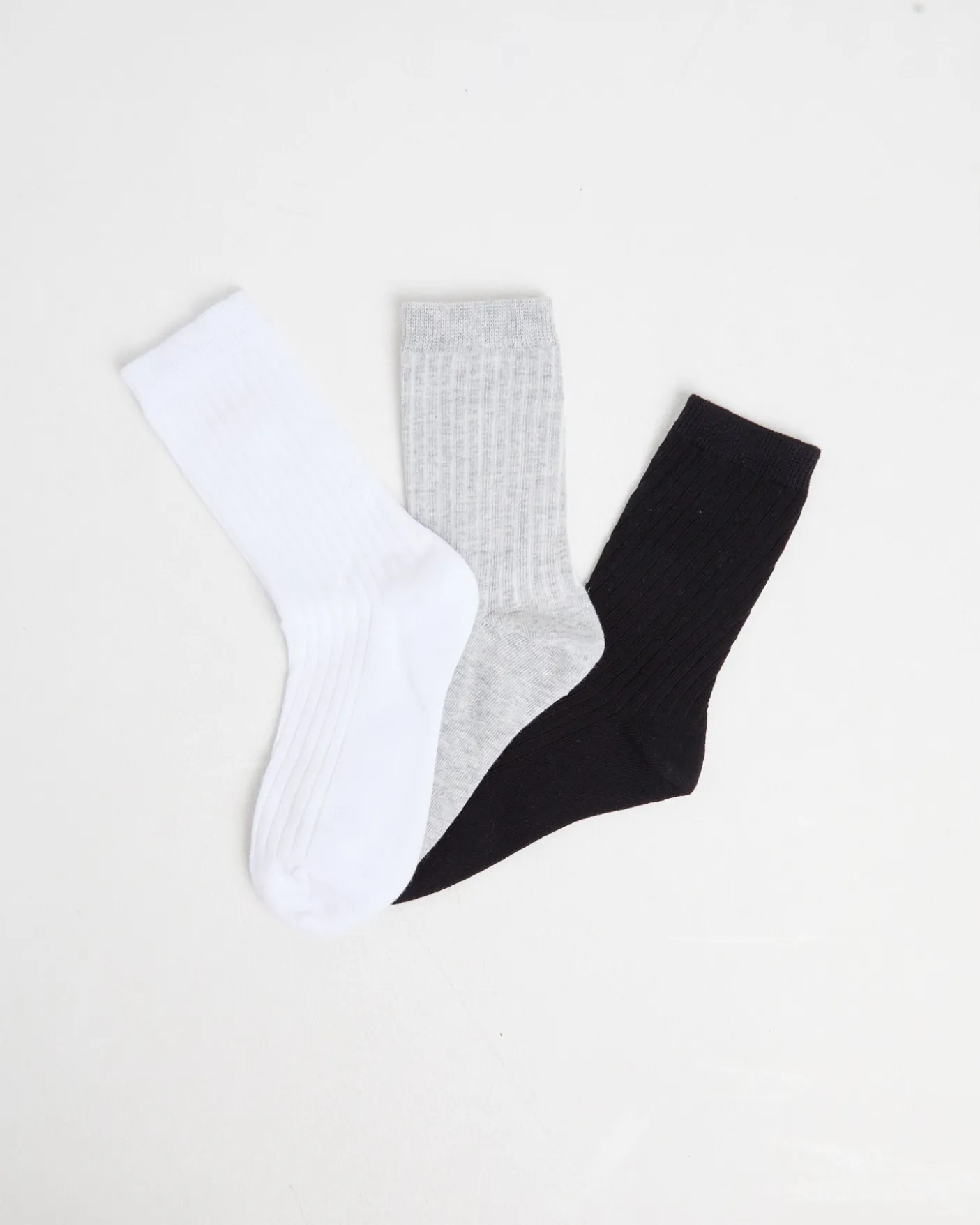 Rib Socks 3 Pack