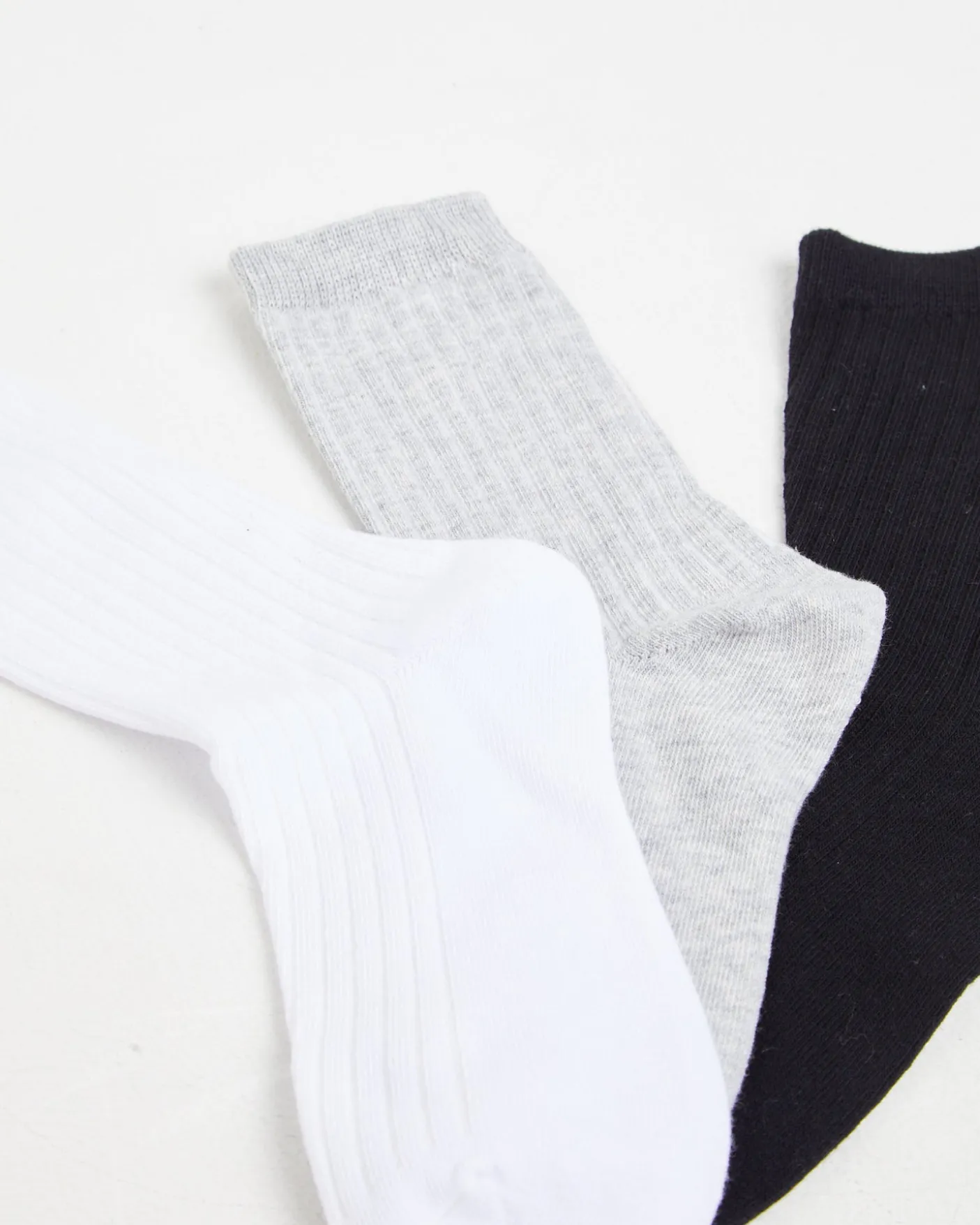 Rib Socks 3 Pack