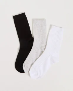 Rib Socks 3 Pack