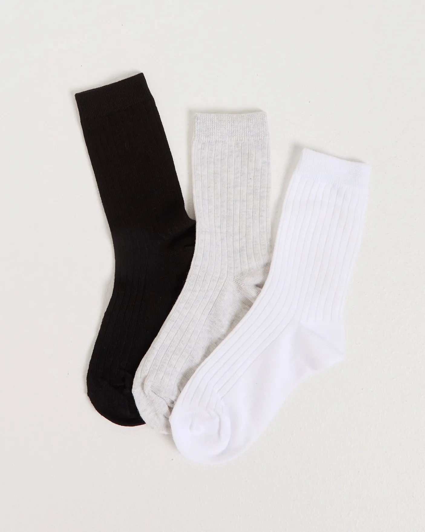 Rib Socks 3 Pack