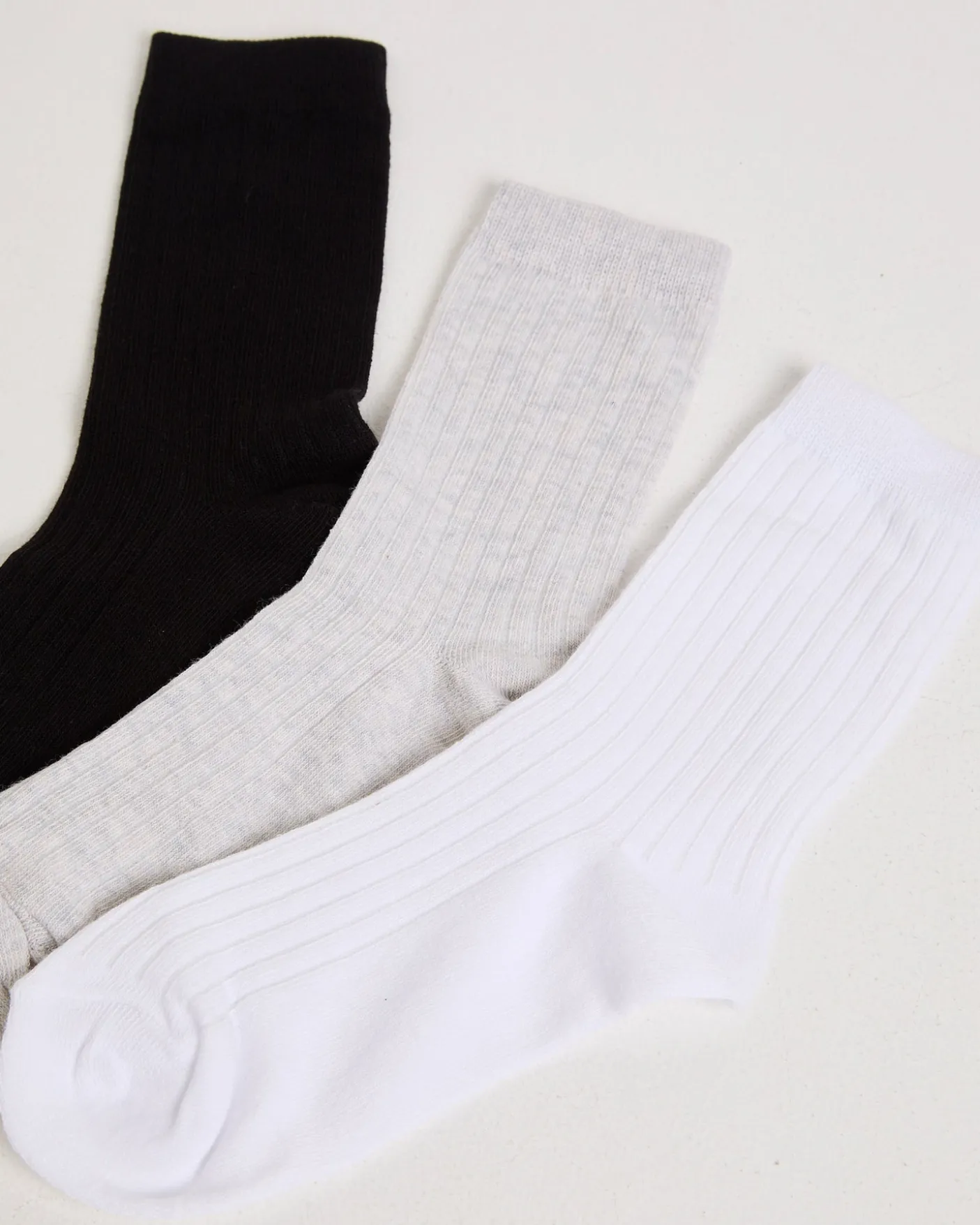 Rib Socks 3 Pack