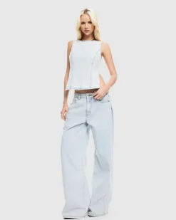 Rider Backless Denim Top