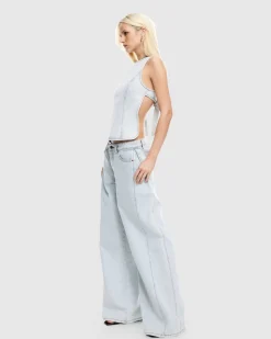 Rider Backless Denim Top