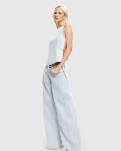 Rider Backless Denim Top