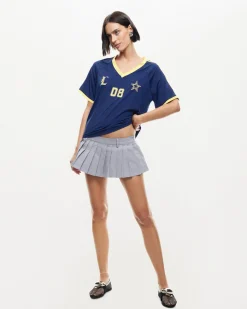 Rider Mini Skirt Slate Grey