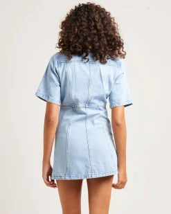 Rio Denim Mini Dress Blue Fade
