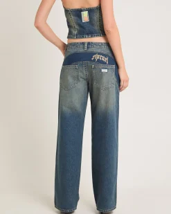 Rip Curl 99 Low Baggy Denim Jeans Zola Board