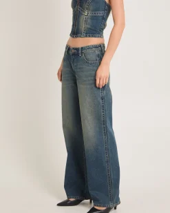 Rip Curl 99 Low Baggy Denim Jeans Zola Board