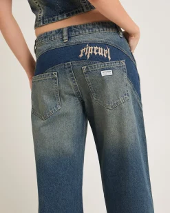 Rip Curl 99 Low Baggy Denim Jeans Zola Board