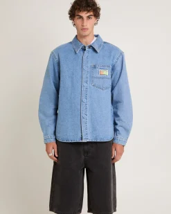 Rip Curl A5 Denim Shacket Larry Tape