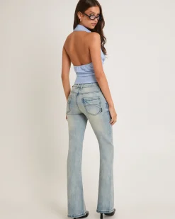 Rita Low Rise Flare Denim Jeans