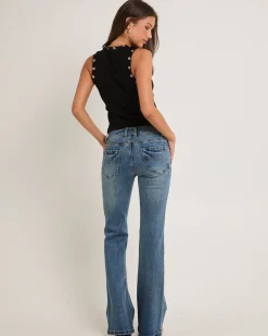Rita Low Rise Flare Denim Jeans
