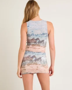 Rodeo Print Tank Top