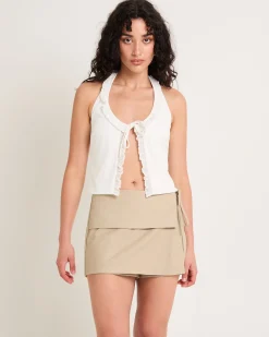 Rome Ruffle Halter Top
