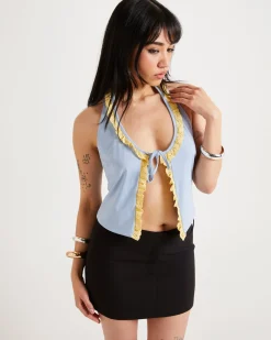 Rome Ruffle Halter Top