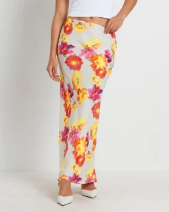 Rosalia Print Maxi Skirt in Assorted