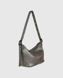 Rosie Bag in Gun Crinkle PU