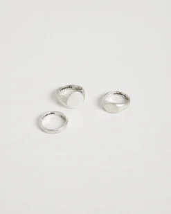 Round Signet Ring Set