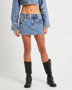 Roxy Mini Denim Skirt