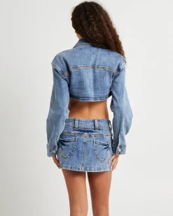 Roxy Shrunken Denim Jacket