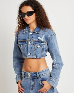 Roxy Shrunken Denim Jacket